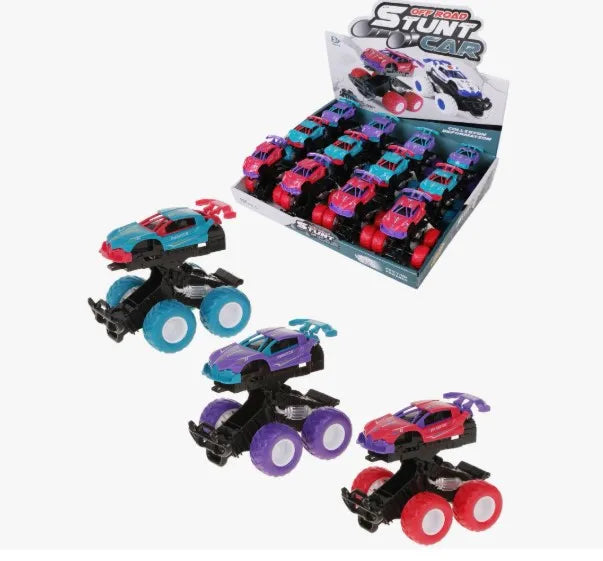 Stunt Off-Road Car Toy – 360° Rotation Friction Powered Monster Truck for Kids